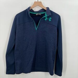 Under Armour Blue/Green Youth Extra Large 1/4 Zip Jacket